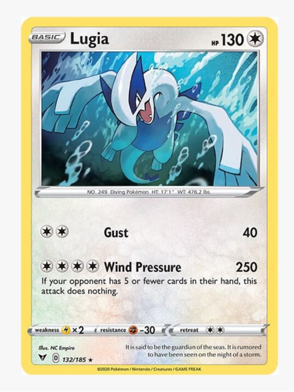 Lugia SWSH04: Vivid Voltage Pokemon Trading Card